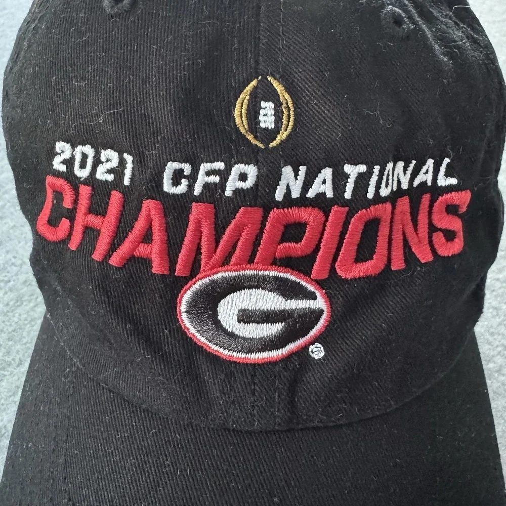 Georgia Bulldogs Hat Strap Back Mens One Size NCAA Football 47 Brand 2021 Champs